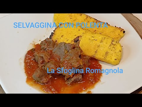SELVAGGINA in UMIDO con POLENTA BRAMATA grigliata SUPER ricetta di MONTAGNA