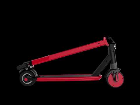 Elektro-Roller Ride 60L in Schwarz/Rot - Second Medium