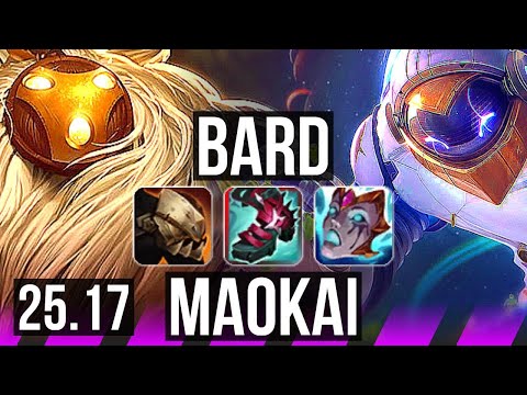 BARD & Ezreal vs MAOKAI & Draven (SUP) | EUW Master | 25.17