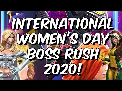 International Women's Day Boss Rush Challenge 2020! - Marvel Contest of Champions