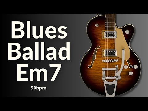 Graceful Blues Ballad Guitar Backing Track in E Minor l Jam Session Essentials