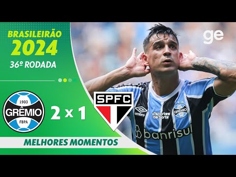 Gols e lances de Grêmio x São Paulo