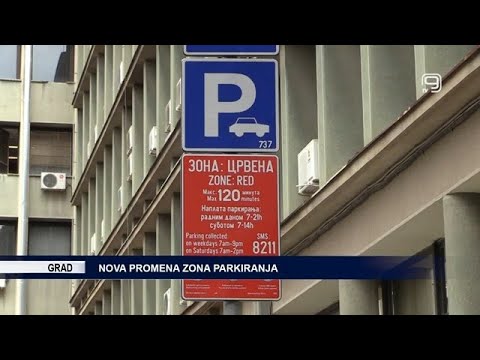 Нова промена зона паркирања у неколико улица у Новом Саду („Инфо”, Канал 9, 7. 4. 2025.)