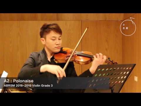 ABRSM GRADE 3 2016-2019 Violin Exam Pieces A2: Polonaise