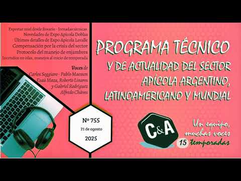 Campo y Abejas 2025-08-21 Exportar directo. Doblas y Lavalle. Compensar crisis. Protocolo enjambres