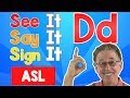 See It Say It Sign It The Letter D ASL For Kids Jack Hartmann