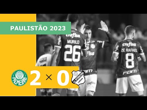 Palmeiras 2 x 0 Inter de Limeira - Gols - 09/02 - Campeonato Paulista 2023