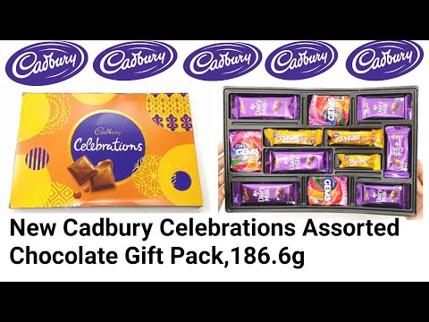 NEW Cadbury Celebrations Assorted Chocolates Gift Box Bars UNBOXING