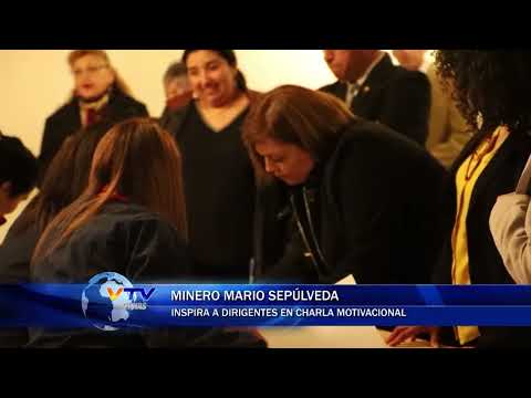 Minero Mario Sepúlveda inspira a dirigentes en charla motivacional