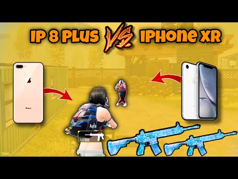 iPhone XR Player Gave Dj A Though Time 🥵🔥 Intense 1v1 | iPhone 8 Plus Vs XR PUBG Test