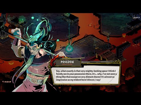 HADES - Poseidon Reacts to Seeing Guan Yu Spear