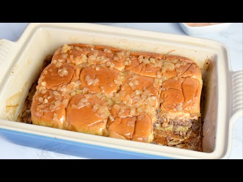 Oven Baked Hamburger Sliders Recipe