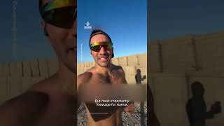Israeli soldier runs marathon at Gaza outpost, declares military's permanent presence