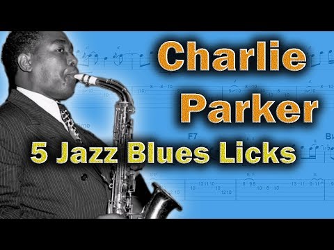 5 Charlie Parker Licks - How To Play Bebop Blues