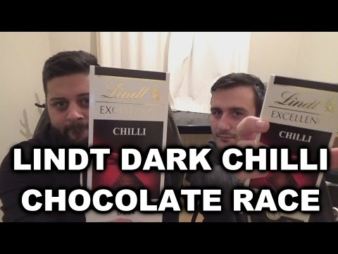 LINDT DARK CHILLI CHOCOLATE RACE