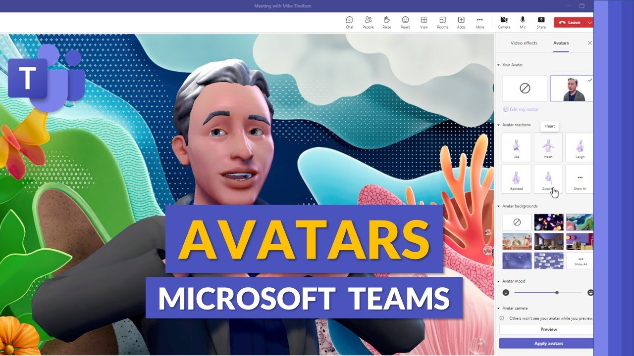 How to use Avatars in Microsoft Teams meetings