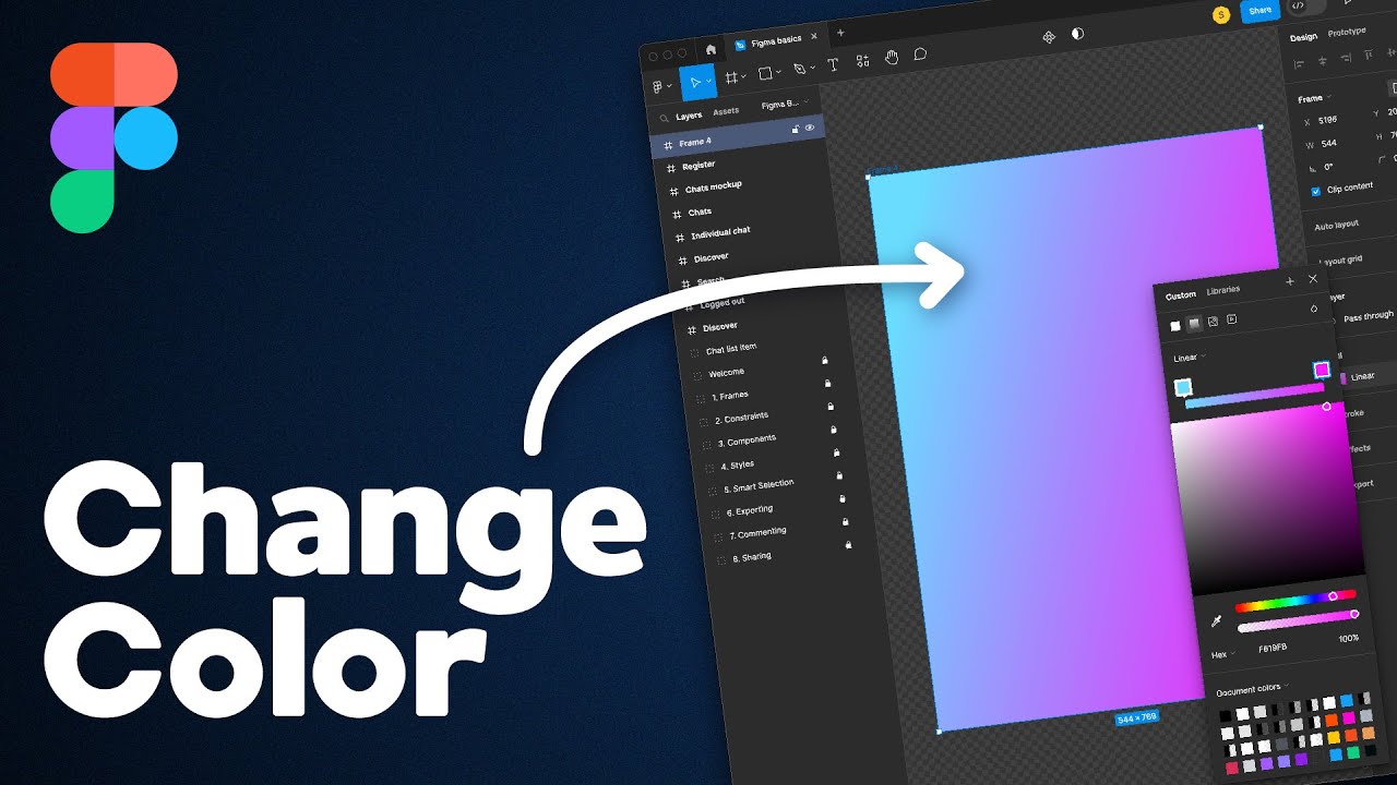 How to Change Background Color in Figma