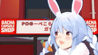 Chat convinces Pekora to use this name... (Gacha Capsule Shop Simulator)  [Hololive/clip]