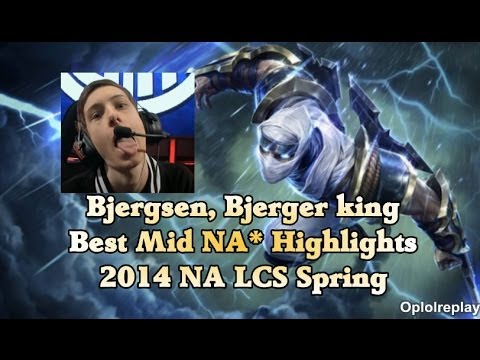 Bjergsen, Bjerger King Best Mid NA* Highlights - 2014 NA LCS Spring Split