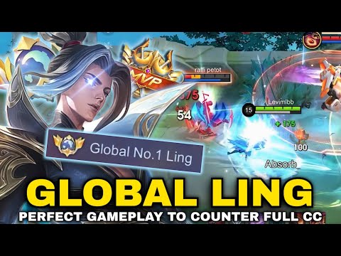 GLOBAL LING FASTHAND & PERFECT GAMEPLAY TO COUNTER FULL CC ENEMY!! | LING BEST BUILD & EMBLEM 2025