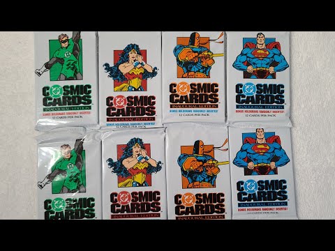 DC Impel Cosmic Cards Rip - Opening Sealed 1990's Trading Cards!