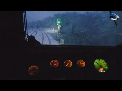 TRAIN DRIVER`S VIEW 🚆❄🌨⛄️ Winter Morning in the Apuseni Mountains