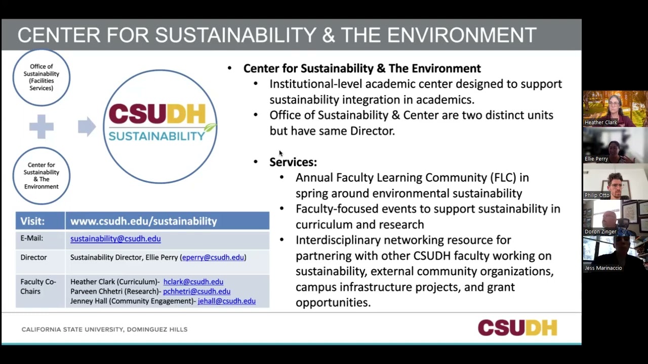 Curriculum Workshop (Center for Sustainability)