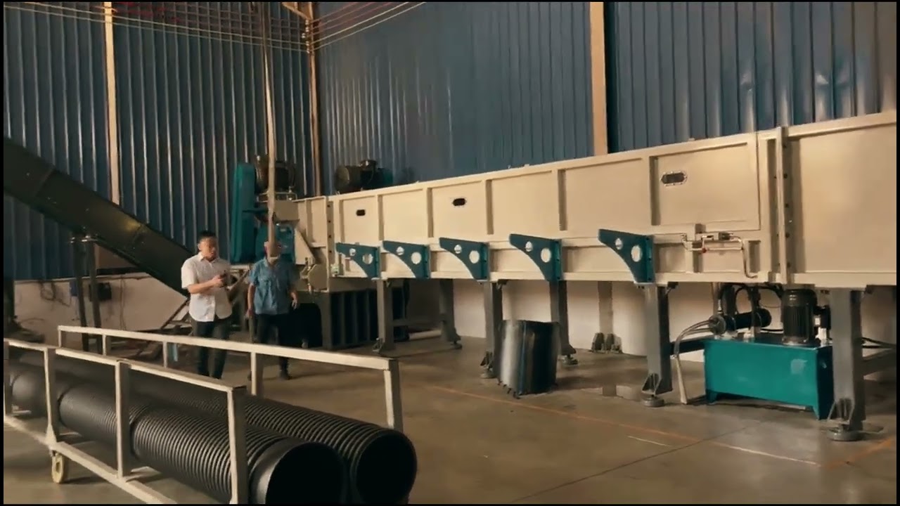 Industrial HDPE Pipe Shredder for Large-Scale Recycling video