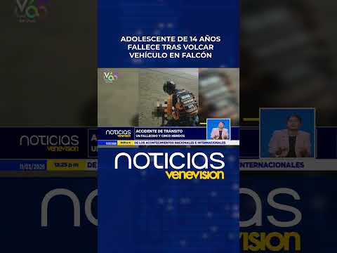 Fallece adolescente tras perder el control de un vehículo en el municipio Colina del estado Falcón