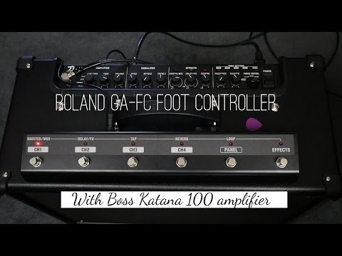 Using a Roland GA-FC footswitch with Boss Katana 100w amplifiers