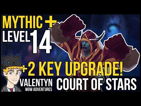 Warcraft Mythic Plus 14 - Court of Stars +2 KEY UPGRADE - Sub Rogue PoV