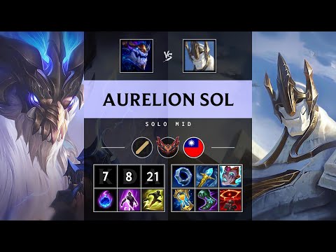 Aurelion Sol Mid vs Galio - TW Grandmaster Patch 25.07