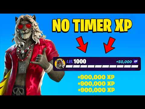 BEST LEGIT *NO TIMER* FORTNITE XP MAP to FARM & LEVEL UP FAST in FORTNITE WINTERFEST! (105,000!)
