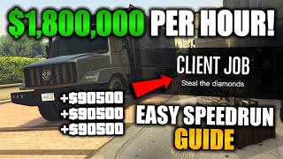 GTA Online: Earn $1.8 MILLION PER HOUR With This EASY Money Method! (Client Job Speedrun Guide)
