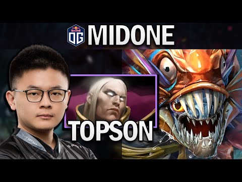 OG.MIDONE SLARK WITH TOPSON INVOKER - DOTA 2 7.27 GAMEPLAY