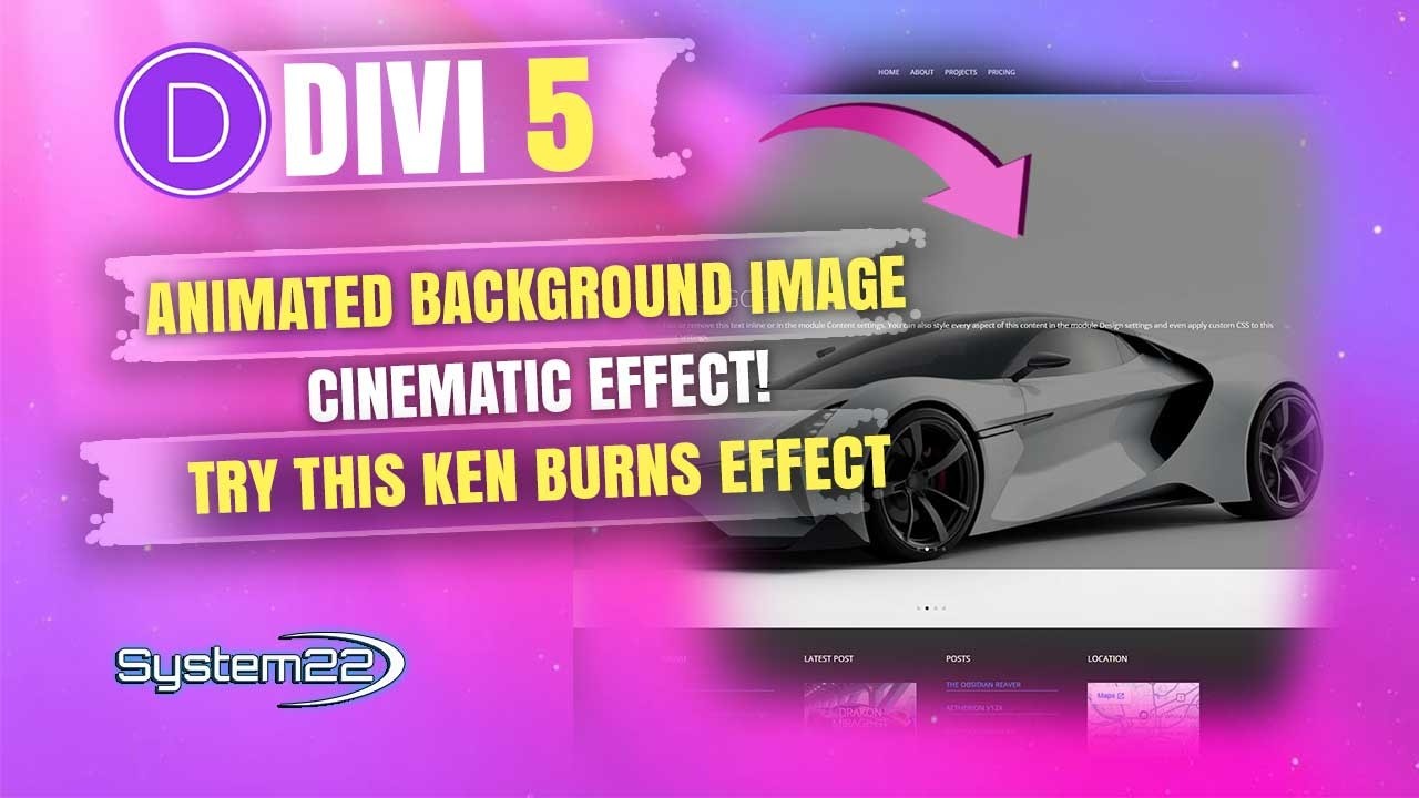 Divi 5 Ken Burns Effect: Animated Backgrounds That WOW Visitors 🔥