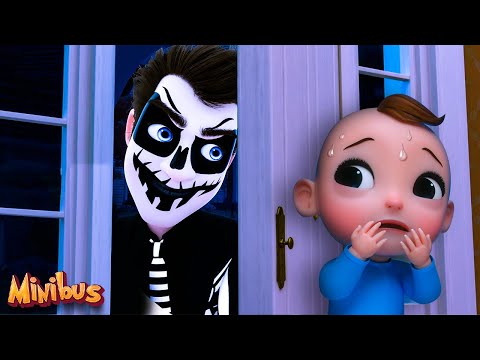 Knock Knock, Monsters Are Coming! | Halloween Songs for Kids & Nursery Rhymes | Minibus