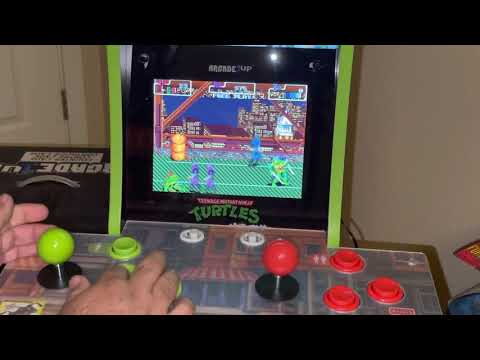 Teenage Mutant Ninja Turtles Arcade 1Up Countercade Review!