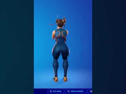 Fortnite Censored the new emote on Chun-Li.. 🍑❤️🍑 FORTNITE *THICC* STREET FIGHTER SKIN CHUN-LI
