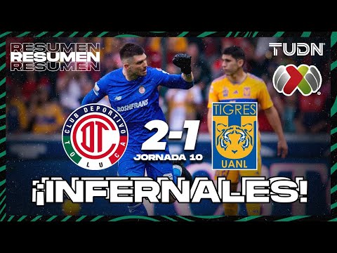 Highlights and goals | Toluca 2-1 Tigres | CL2024 - Liga MX J10 | TUDN
