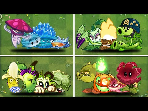 10 Team 04 plant max level VS Team Zombie Level 15 - Who Will Win? PvZ 2 Team Plant