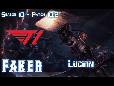 T1 Faker LUCIAN vs TALON Mid - Patch 10.2 KR Ranked