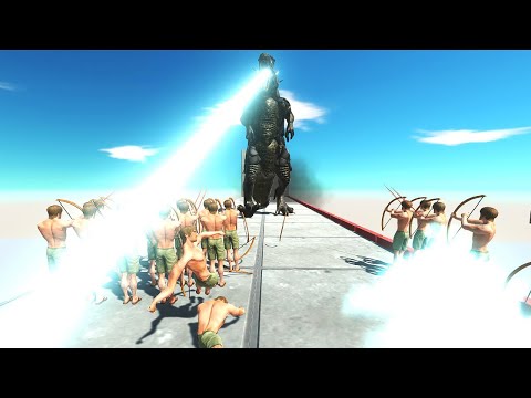 ⚡100 Archers vs All Units - 🦖 Animal Revolt Battle Simulator 🦕