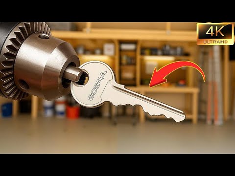 Millions of people don't know this secret😱!! Put an Old Key in your drill and see what happens