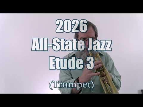 Texas All State Jazz - Trumpet Etude 3