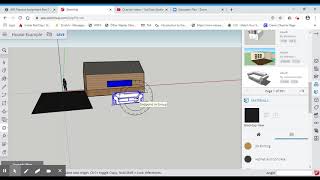 Creating a House in SketchUp   Part 4   Importing from the 3D Warehouse and Using the Rotation Tool