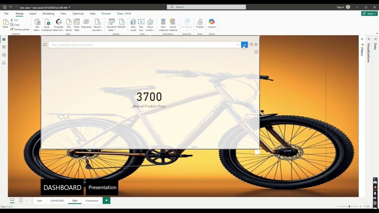 Bike Sales DashBoard