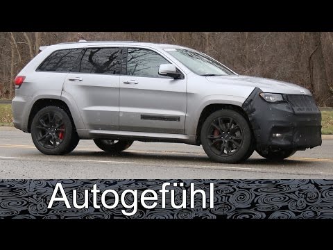Jeep Grand Cherokee Trackhawk Hellcat spy shots camo car Erlkönig all-new neu