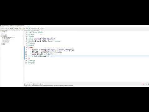 31 Php Array Shift And Unshift Webdevelopment Htmlproject Javascript_projects Laravelproject