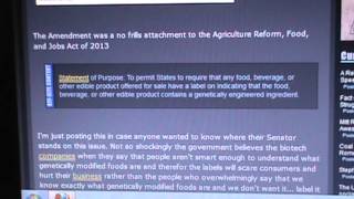 SENATORS WHO VOTED NAY ON GMO AMENDMENT